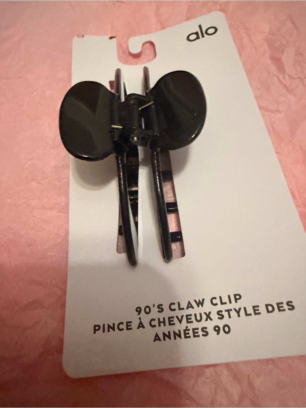 ALO Yoga Black Hair Clip with Gold Logo - Picture 6 of 6
